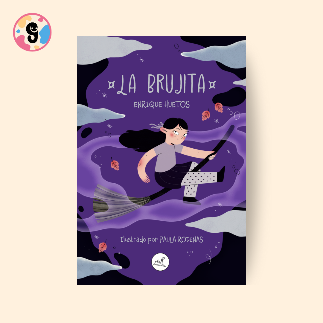 Portada de "La Brujita y el Concurso Mágico": una novela infantil de aventuras con ilustraciones en blanco y negro, recomendada para niños a partir de 7 años.