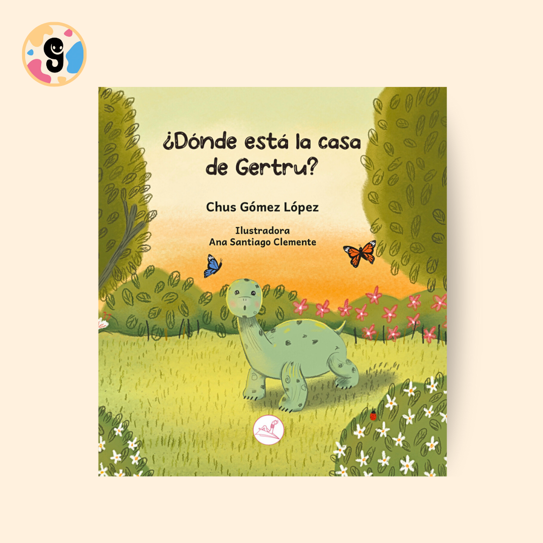 "Portada del libro '¿Dónde está la casa de Gertru?', un cuento infantil sobre aventuras y trabajo en equipo. Acompaña a Gertru en su emocionante búsqueda."