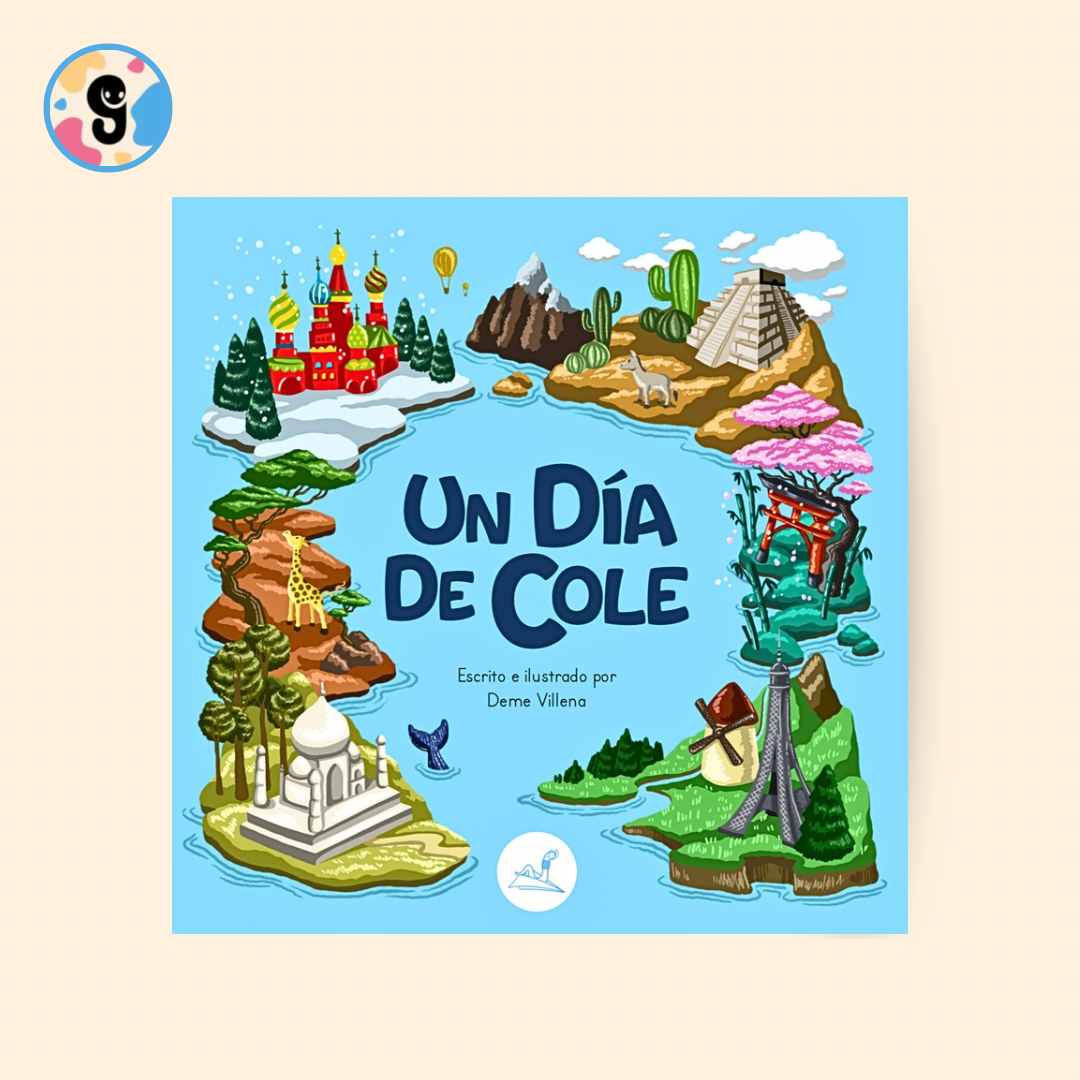 Niños de diferentes países compartiendo sus experiencias escolares en un evento internacional, ilustración colorida y educativa.