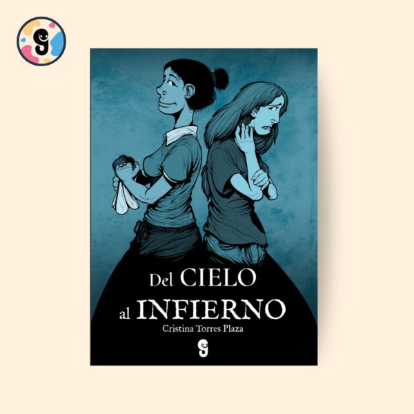 Portada del libro Del cielo al infierno, donde dos hermanas adoptivas enfrentan una peligrosa transformación en un mundo de vampiresas y criaturas salvajes.