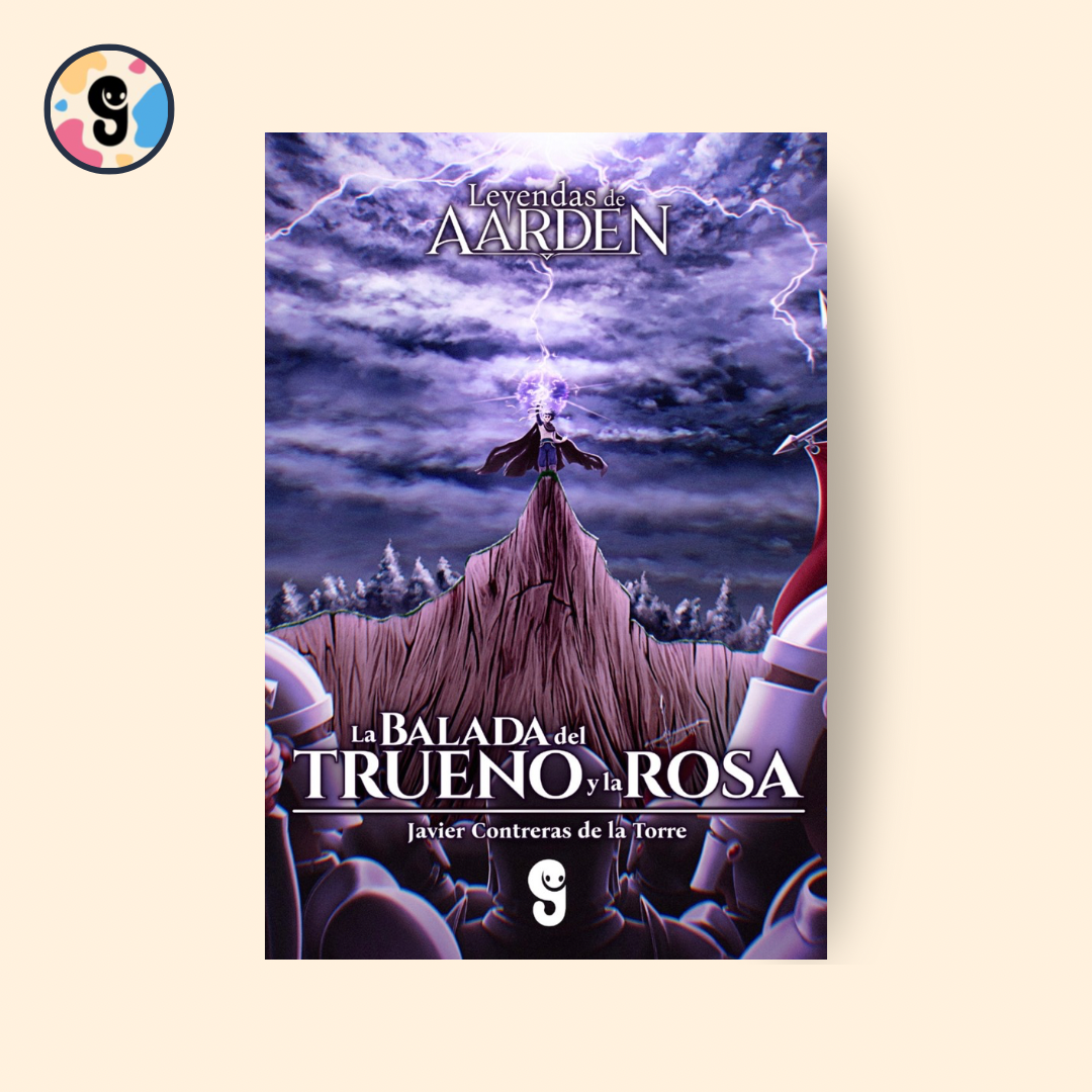 Portada del libro "Leyendas de Aarden", novela de fantasía épica oscura que muestra un mundo ancestral consumido por las sombras, con elementos mágicos y atmósfera misteriosa.