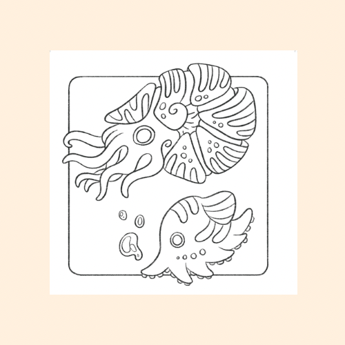 Agori, mundo marino para colorear - Imagen 4