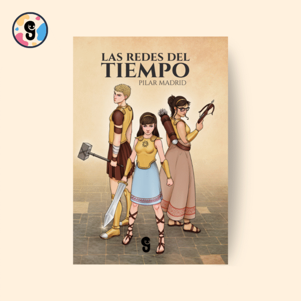 Portada del libro “Las redes del tiempo”. Se observa una ilustración simbólica donde los hilos del tiempo se entrelazan formando una red luminosa sobre un fondo que evoca el paso de los años. El título aparece en tipografía elegante y evocadora, destacando la idea de los vínculos entre pasado, presente y futuro.