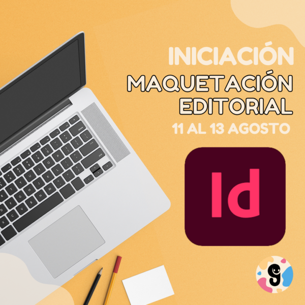 Imagen promocional del curso “Maquetación de libros en InDesign: Lleva tus ilustraciones a la publicación” de Editorial Gusanillo, formación en diseño editorial para ilustradores y autores que desean preparar su libro ilustrado con calidad profesional lista para imprenta.
